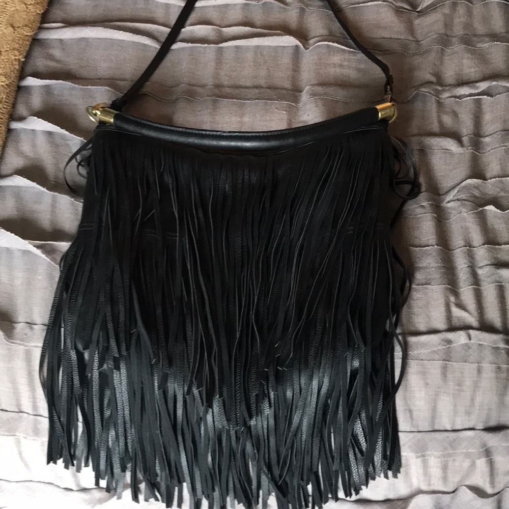 Leather Fringe Purse